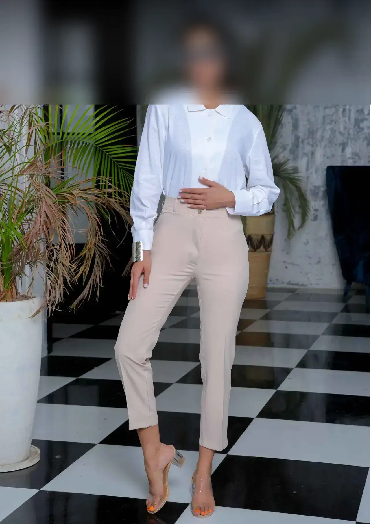 شلوار زنانه راسته چاکدار