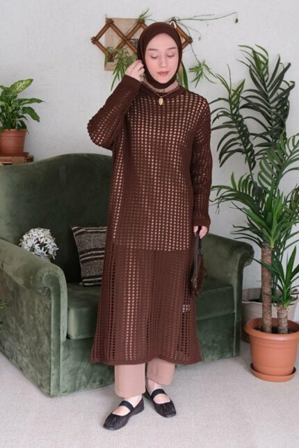 لباس زنانه CEYLAN OTANTİK کد  FILETRIKOELBISE - 19413
