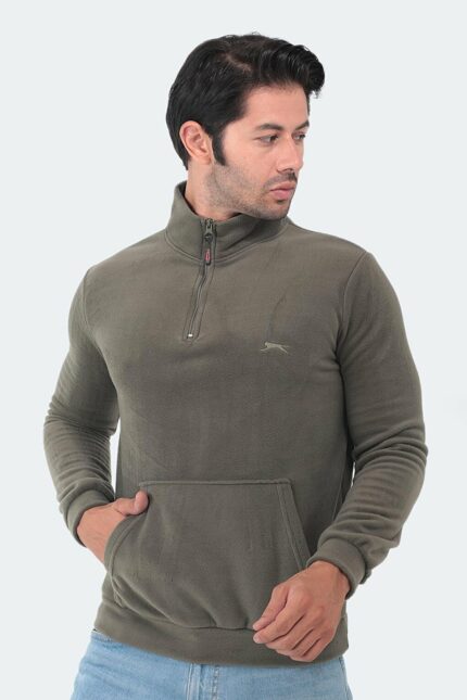 سویشرت زبپ دار مردانه SLAZENGER کد  ST21WE052-800