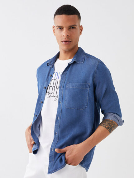 پیراهن جین مردانه LCW Jeans کد  S39407Z8