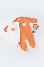 سرهمی نوزاد دختر BabyCosy Organic Wear کد  CSYK6021