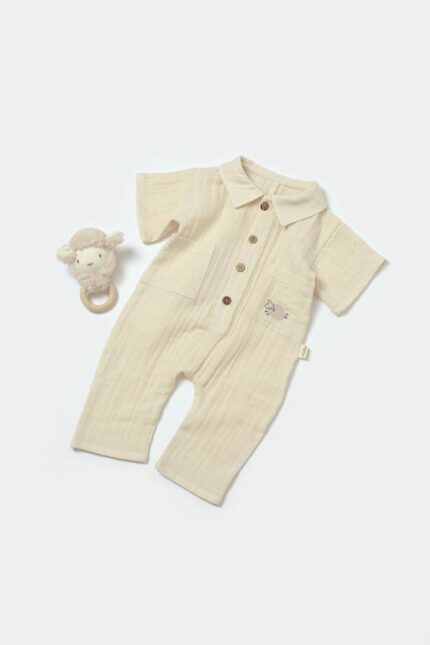 سرهمی نوزاد دختر BabyCosy Organic Wear کد  csym7039