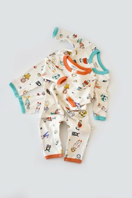 سرهمی نوزاد پسر BabyCosy Organic Wear کد  CSY5814