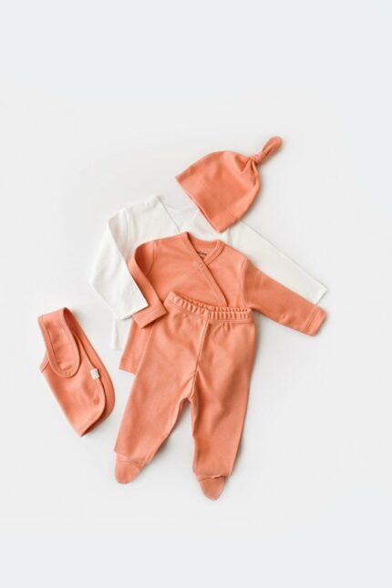 ست بیمارستان نوزاد نوزاد دختر BabyCosy Organic Wear کد  CSY5508