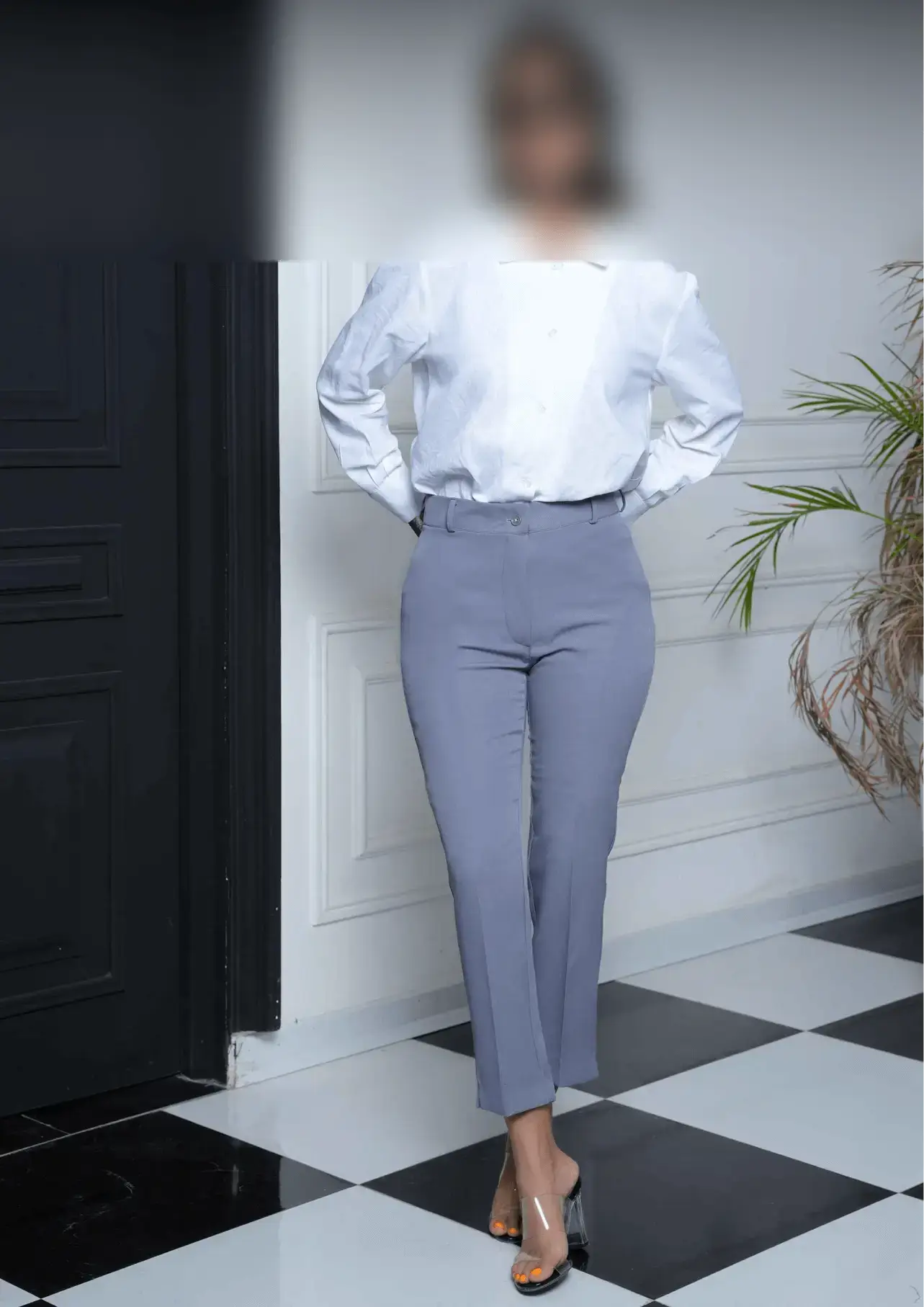 شلوار زنانه راسته چاکدار